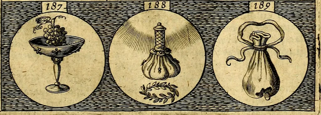 An illustration from Emblemata sive symbola a principibus, viris eeclesiasticis [sic] ac militaribus aliisque vsurpanda. Deuises ou emblemes pour princes, gens d'Eglise, gens de guerre, & aultres, 1624, leaf 50