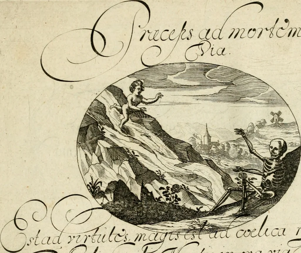 An illustration from Emblemata varia Gregori KleppisI, poetae l. caesarij : incisa aeri, aphorismis et epigrammatis illustrata, 1623, leaf 100