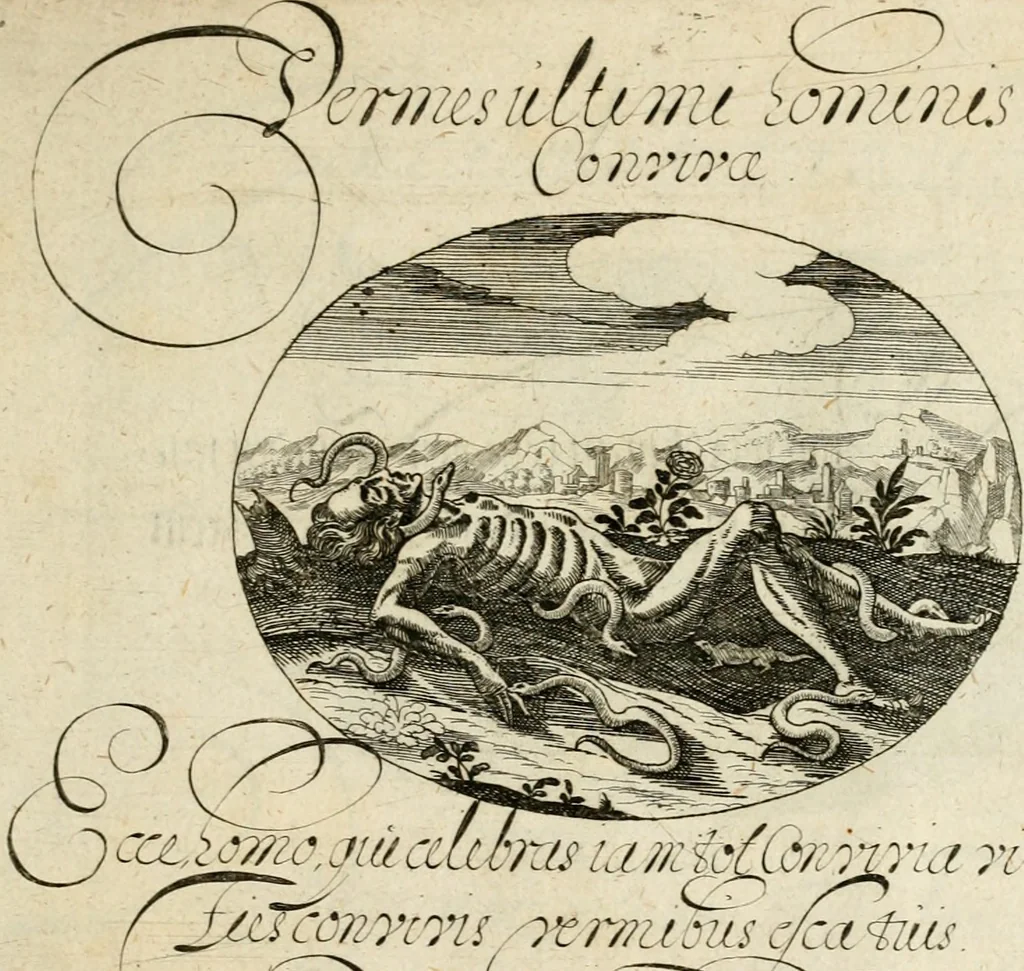 An illustration from Emblemata varia Gregori KleppisI, poetae l. caesarij : incisa aeri, aphorismis et epigrammatis illustrata, 1623, leaf 104
