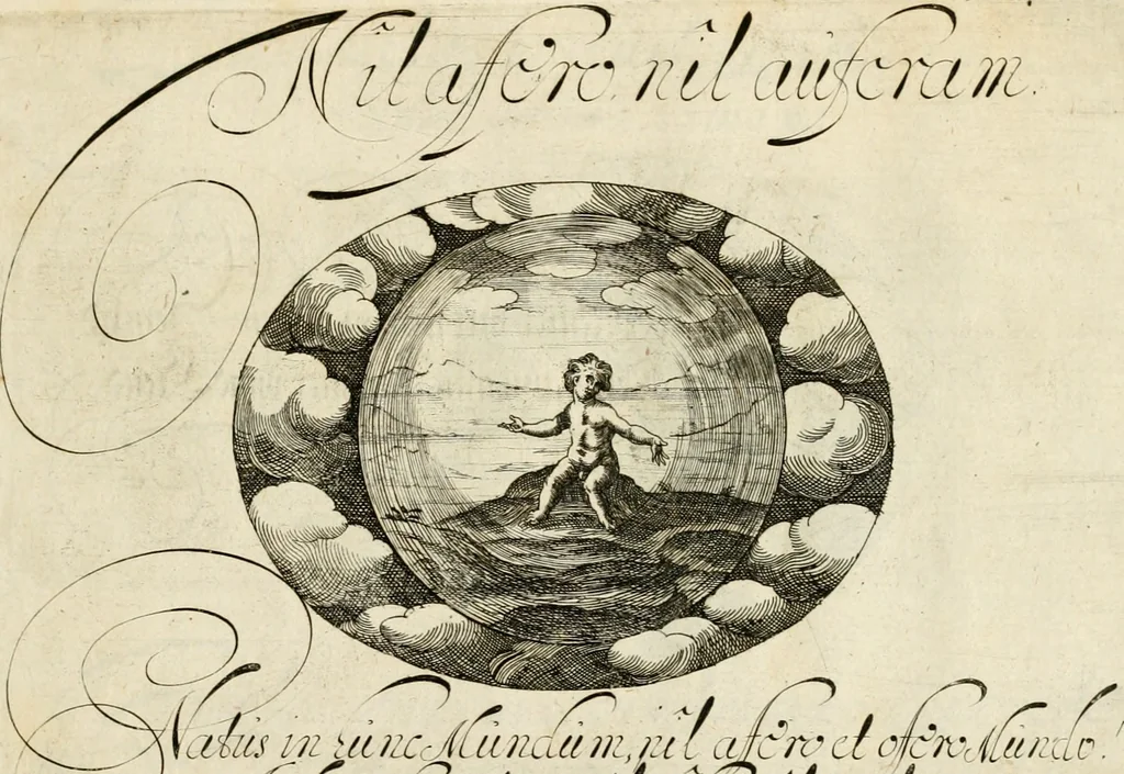 An illustration from Emblemata varia Gregori KleppisI, poetae l. caesarij : incisa aeri, aphorismis et epigrammatis illustrata, 1623, leaf 22