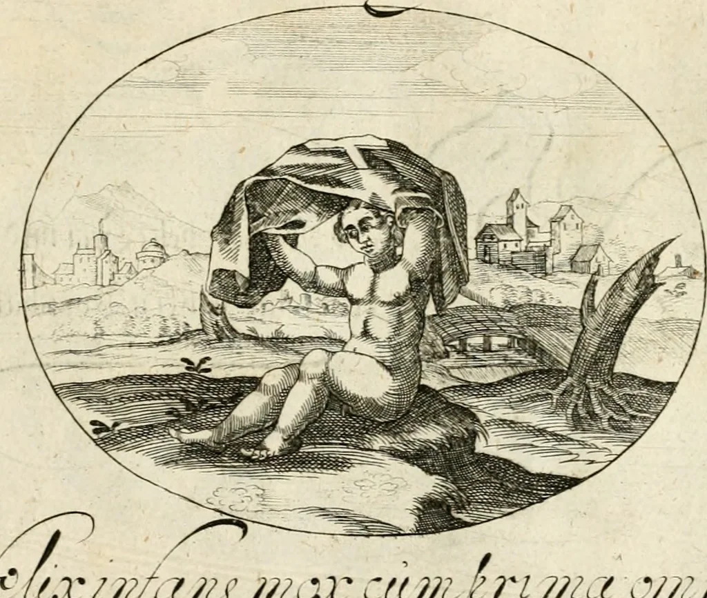 An illustration from Emblemata varia Gregori KleppisI, poetae l. caesarij : incisa aeri, aphorismis et epigrammatis illustrata, 1623, leaf 24