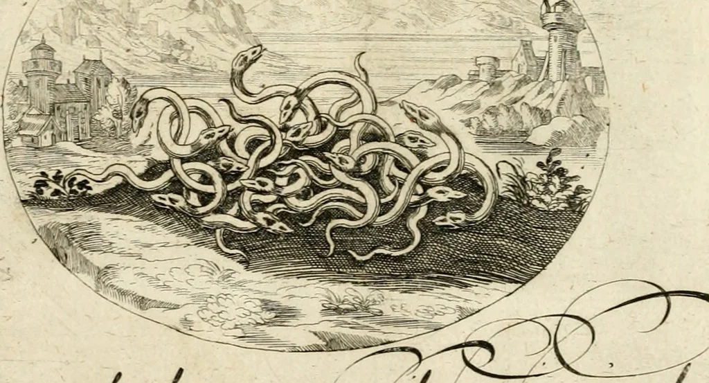 An illustration from Emblemata varia Gregori KleppisI, poetae l. caesarij : incisa aeri, aphorismis et epigrammatis illustrata, 1623, leaf 42