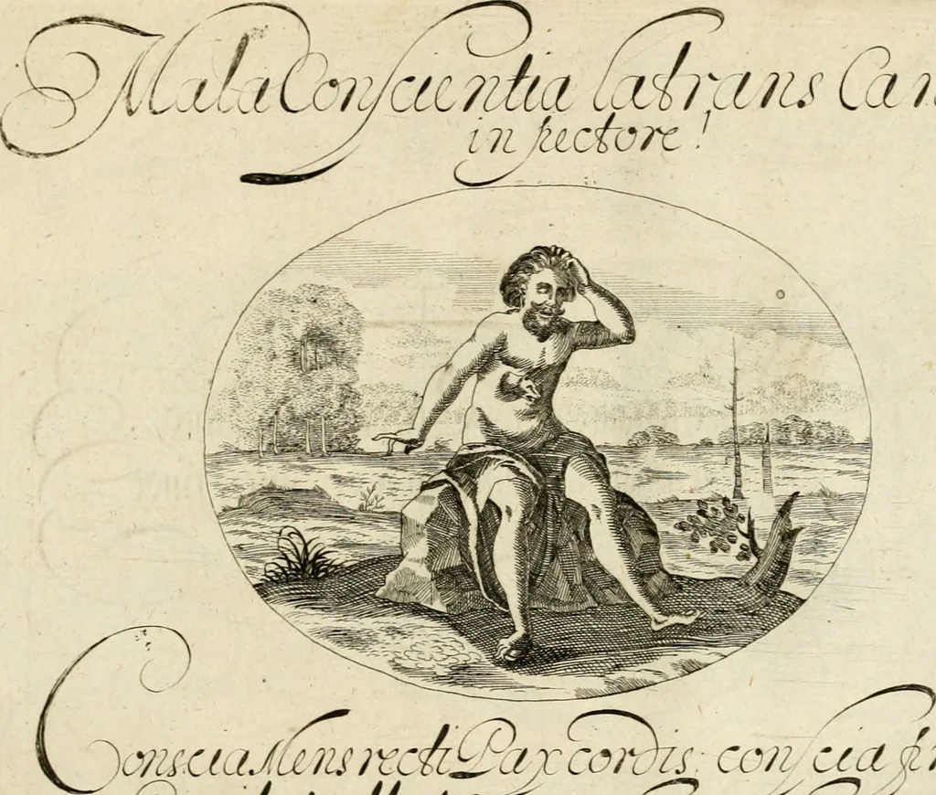 An illustration from Emblemata varia Gregori KleppisI, poetae l. caesarij : incisa aeri, aphorismis et epigrammatis illustrata, 1623, leaf 54