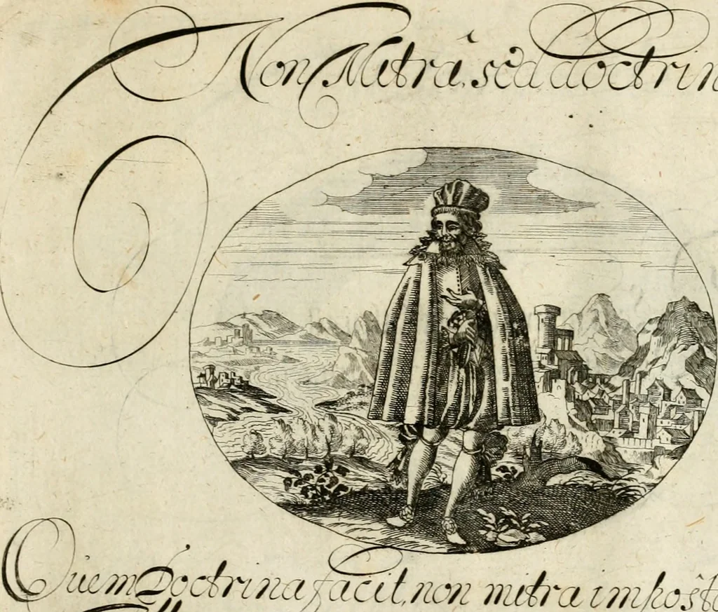 An illustration from Emblemata varia Gregori KleppisI, poetae l. caesarij : incisa aeri, aphorismis et epigrammatis illustrata, 1623, leaf 64