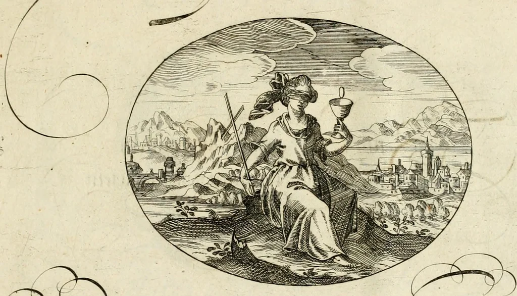An illustration from Emblemata varia Gregori KleppisI, poetae l. caesarij : incisa aeri, aphorismis et epigrammatis illustrata, 1623, leaf 98