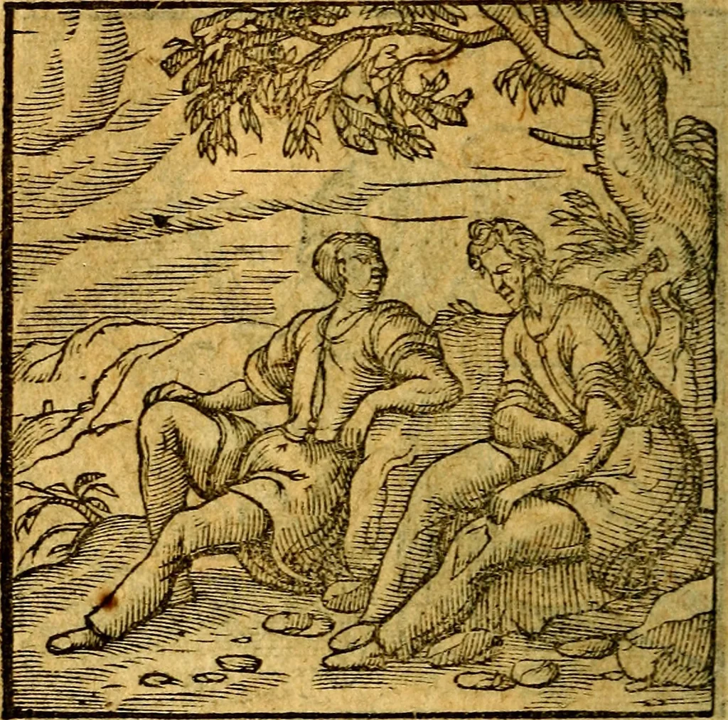 An illustration from Emblemata V.C. Andreae Alciati Mediolanensis iurisconsulti : cum facili & compendiosa explicatione, qua obscura illustrantur, dubiaq́ue omnia soluuntur,, 1622, leaf 103