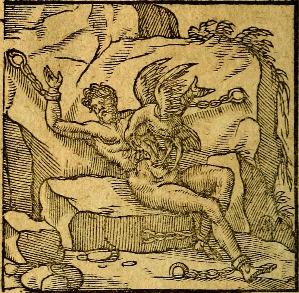 An illustration from Emblemata V.C. Andreae Alciati Mediolanensis iurisconsulti : cum facili & compendiosa explicatione, qua obscura illustrantur, dubiaq́ue omnia soluuntur,, 1622, leaf 127