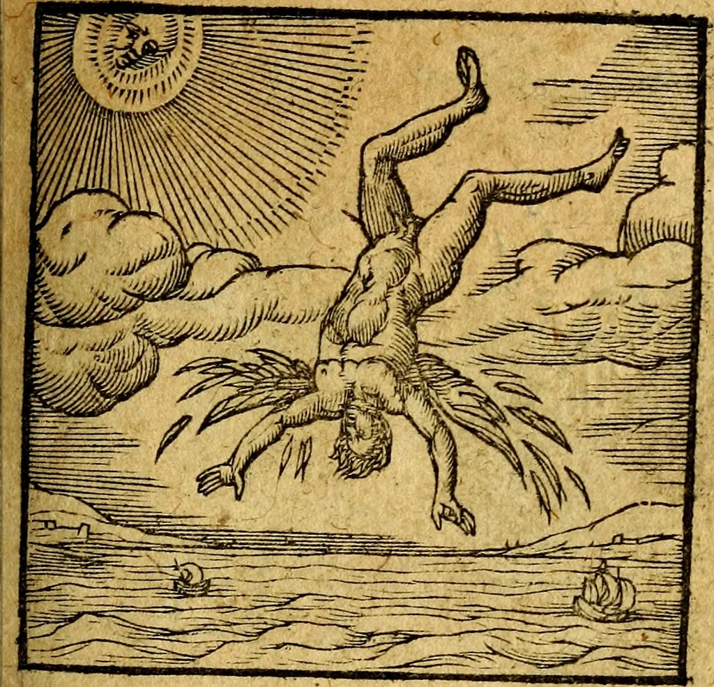 An illustration from Emblemata V.C. Andreae Alciati Mediolanensis iurisconsulti : cum facili & compendiosa explicatione, qua obscura illustrantur, dubiaq́ue omnia soluuntur,, 1622, leaf 128
