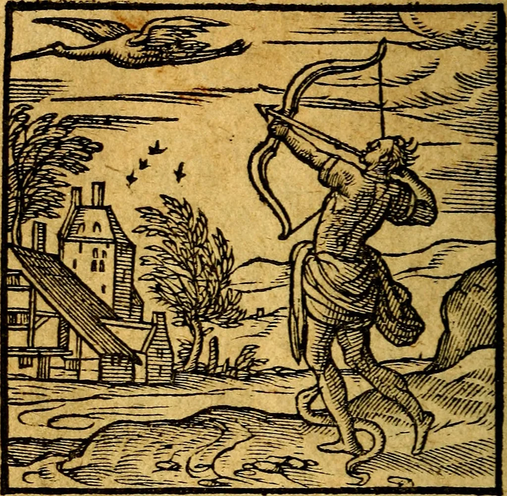 An illustration from Emblemata V.C. Andreae Alciati Mediolanensis iurisconsulti : cum facili & compendiosa explicatione, qua obscura illustrantur, dubiaq́ue omnia soluuntur,, 1622, leaf 129