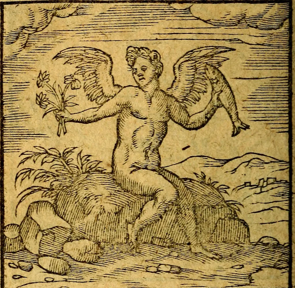 An illustration from Emblemata V.C. Andreae Alciati Mediolanensis iurisconsulti : cum facili & compendiosa explicatione, qua obscura illustrantur, dubiaq́ue omnia soluuntur,, 1622, leaf 131
