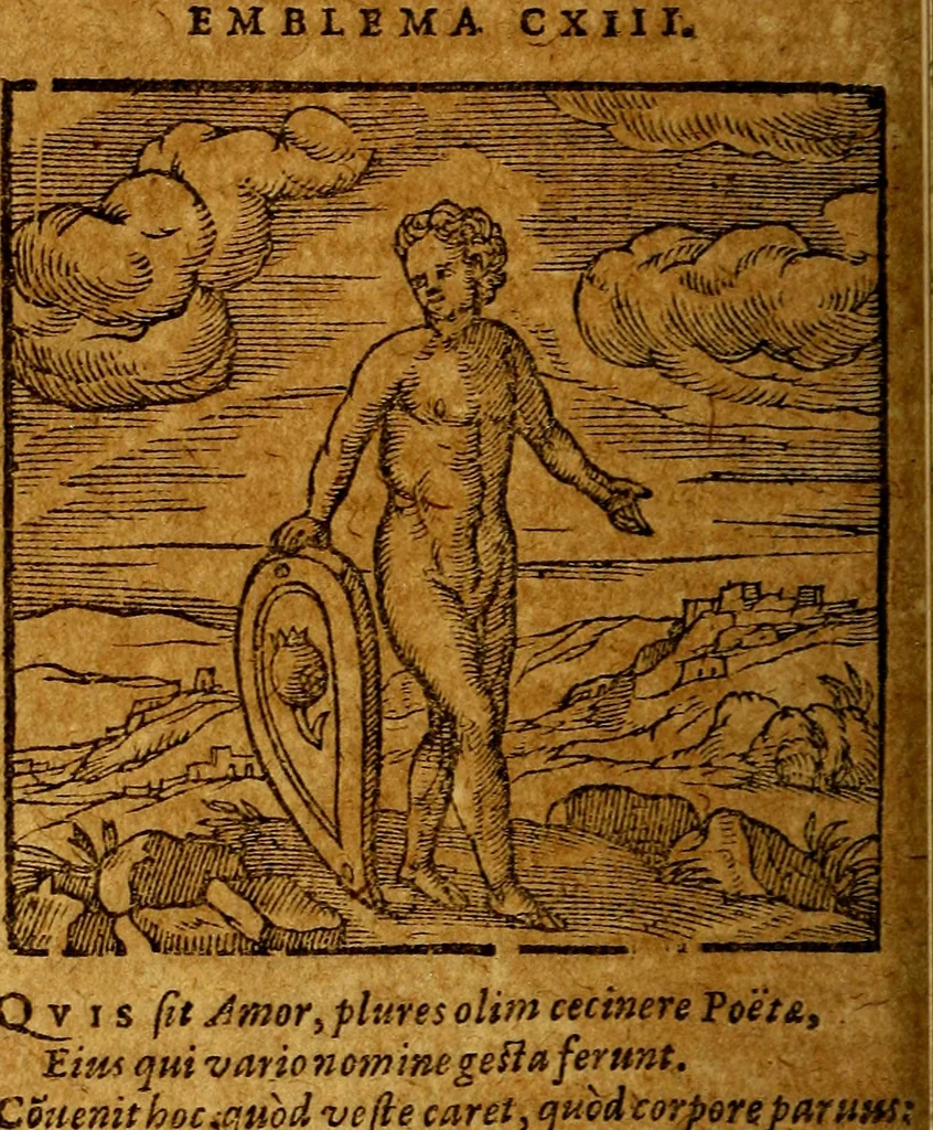 An illustration from Emblemata V.C. Andreae Alciati Mediolanensis iurisconsulti : cum facili & compendiosa explicatione, qua obscura illustrantur, dubiaq́ue omnia soluuntur,, 1622, leaf 139