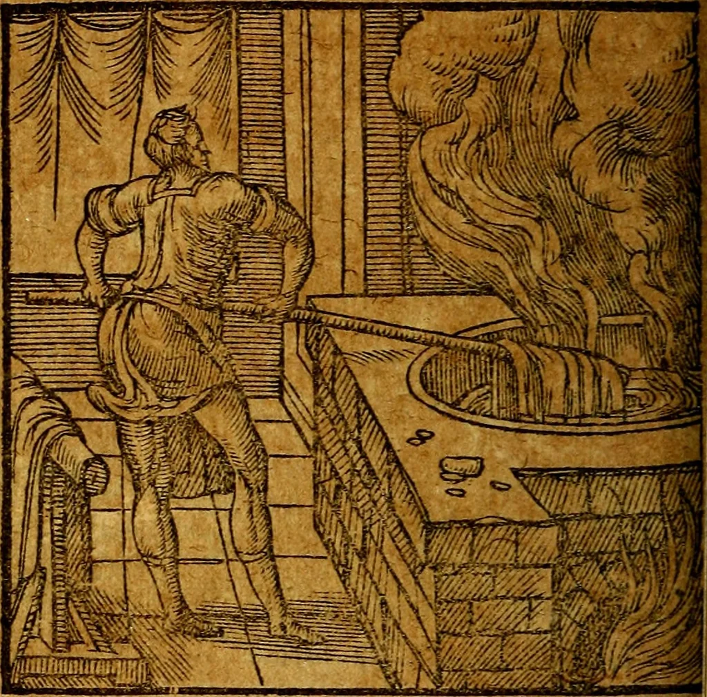 An illustration from Emblemata V.C. Andreae Alciati Mediolanensis iurisconsulti : cum facili & compendiosa explicatione, qua obscura illustrantur, dubiaq́ue omnia soluuntur,, 1622, leaf 145