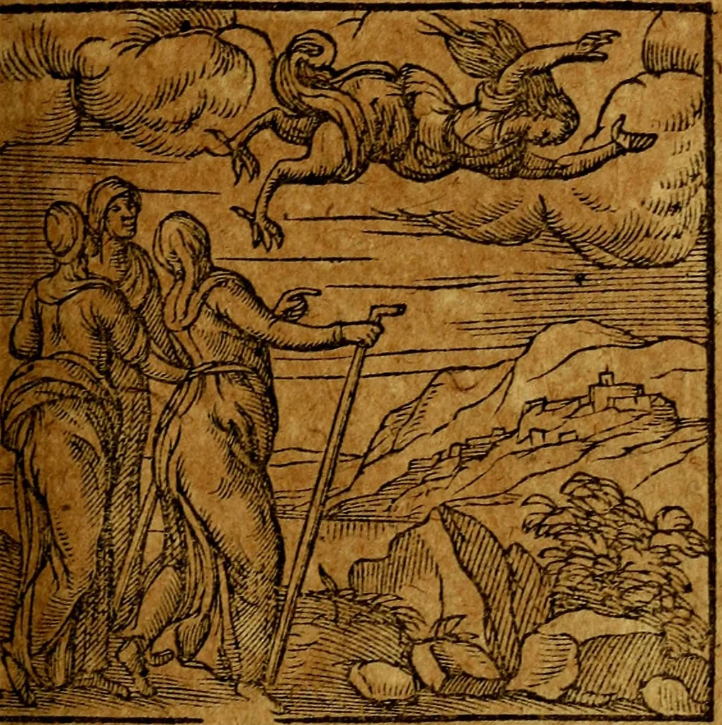 An illustration from Emblemata V.C. Andreae Alciati Mediolanensis iurisconsulti : cum facili & compendiosa explicatione, qua obscura illustrantur, dubiaq́ue omnia soluuntur,, 1622, leaf 160