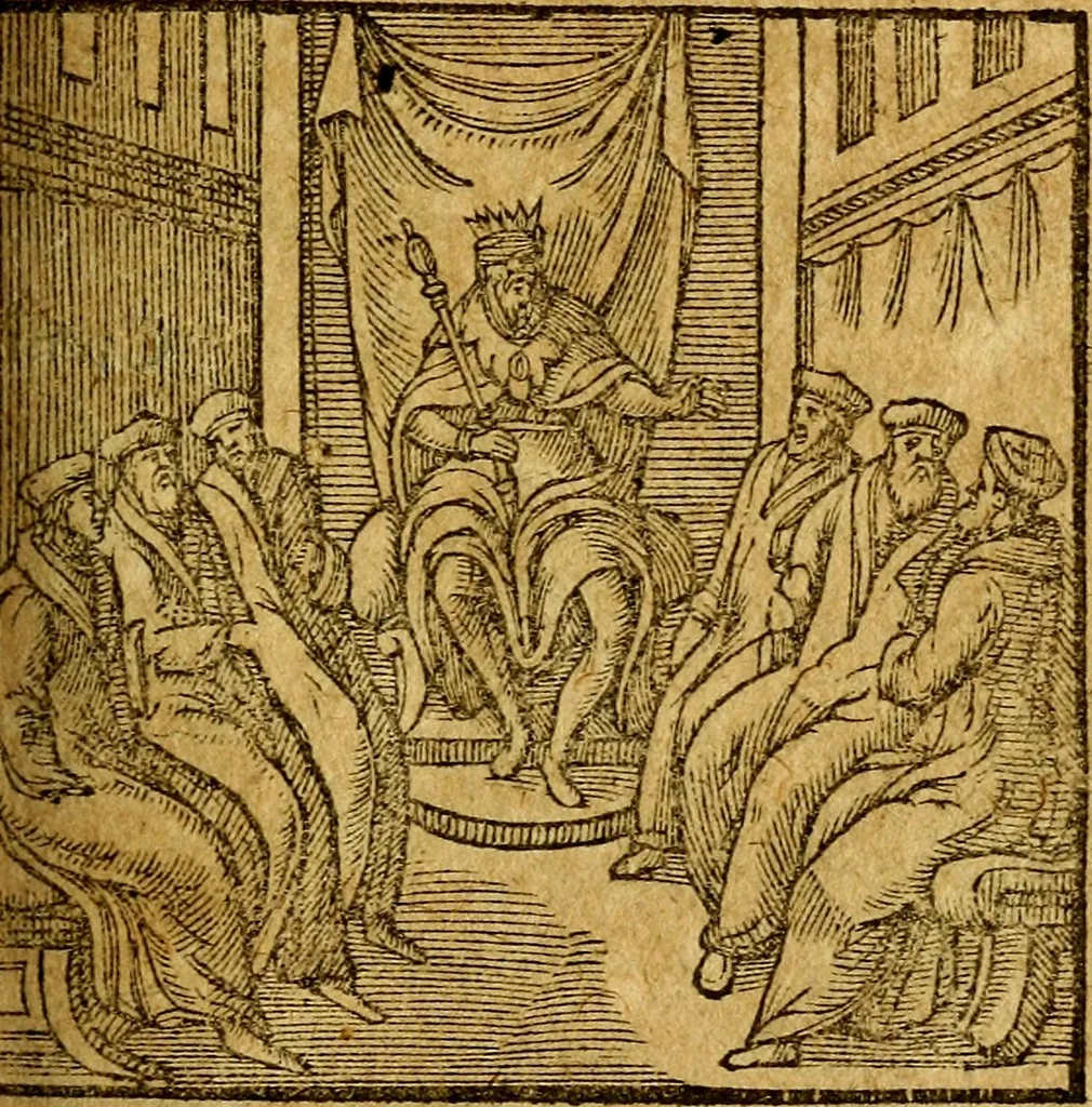 An illustration from Emblemata V.C. Andreae Alciati Mediolanensis iurisconsulti : cum facili & compendiosa explicatione, qua obscura illustrantur, dubiaq́ue omnia soluuntur,, 1622, leaf 176