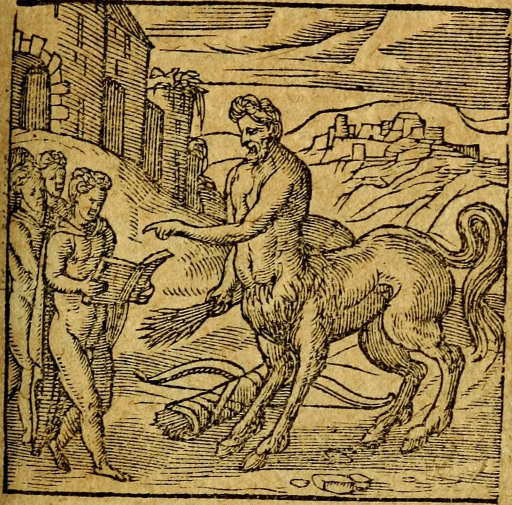 An illustration from Emblemata V.C. Andreae Alciati Mediolanensis iurisconsulti : cum facili & compendiosa explicatione, qua obscura illustrantur, dubiaq́ue omnia soluuntur,, 1622, leaf 178