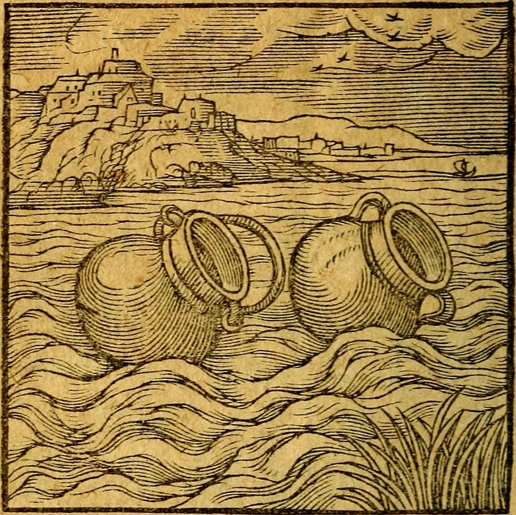 An illustration from Emblemata V.C. Andreae Alciati Mediolanensis iurisconsulti : cum facili & compendiosa explicatione, qua obscura illustrantur, dubiaq́ue omnia soluuntur,, 1622, leaf 201