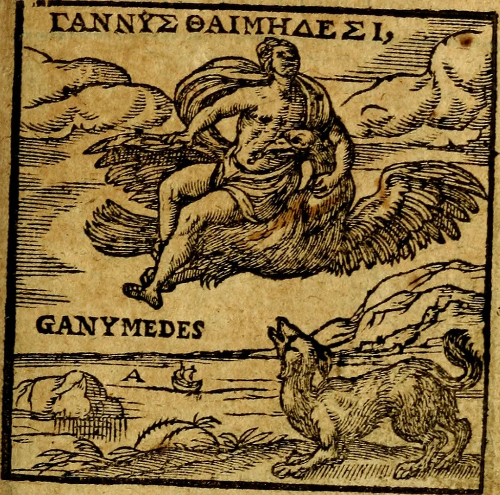 An illustration from Emblemata V.C. Andreae Alciati Mediolanensis iurisconsulti : cum facili & compendiosa explicatione, qua obscura illustrantur, dubiaq́ue omnia soluuntur,, 1622, leaf 22
