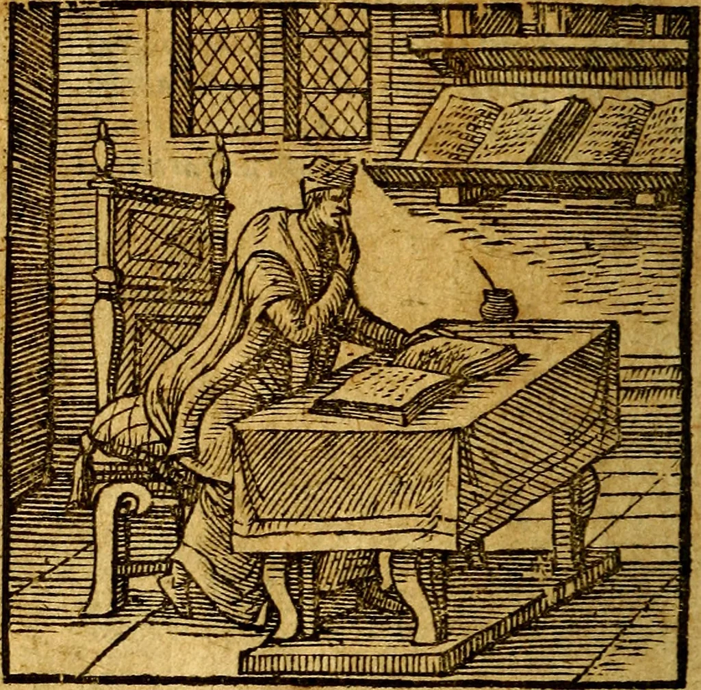 An illustration from Emblemata V.C. Andreae Alciati Mediolanensis iurisconsulti : cum facili & compendiosa explicatione, qua obscura illustrantur, dubiaq́ue omnia soluuntur,, 1622, leaf 31