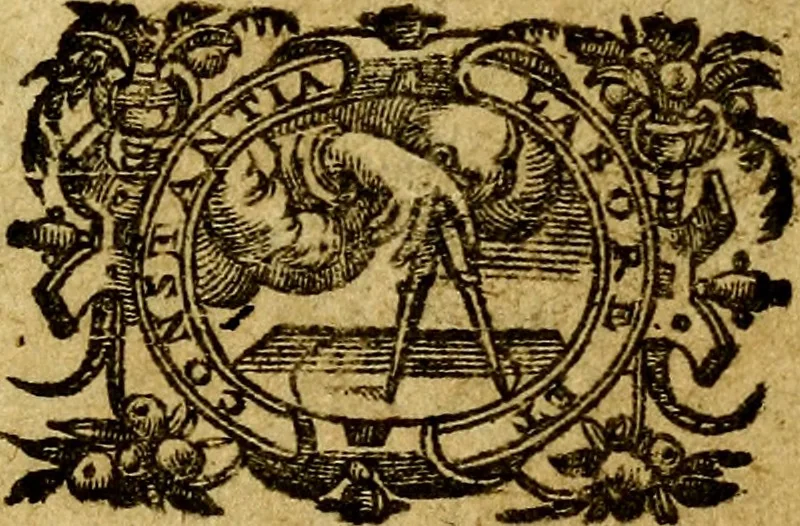 An illustration from Emblemata V.C. Andreae Alciati Mediolanensis iurisconsulti : cum facili & compendiosa explicatione, qua obscura illustrantur, dubiaq́ue omnia soluuntur,, 1622, leaf 4