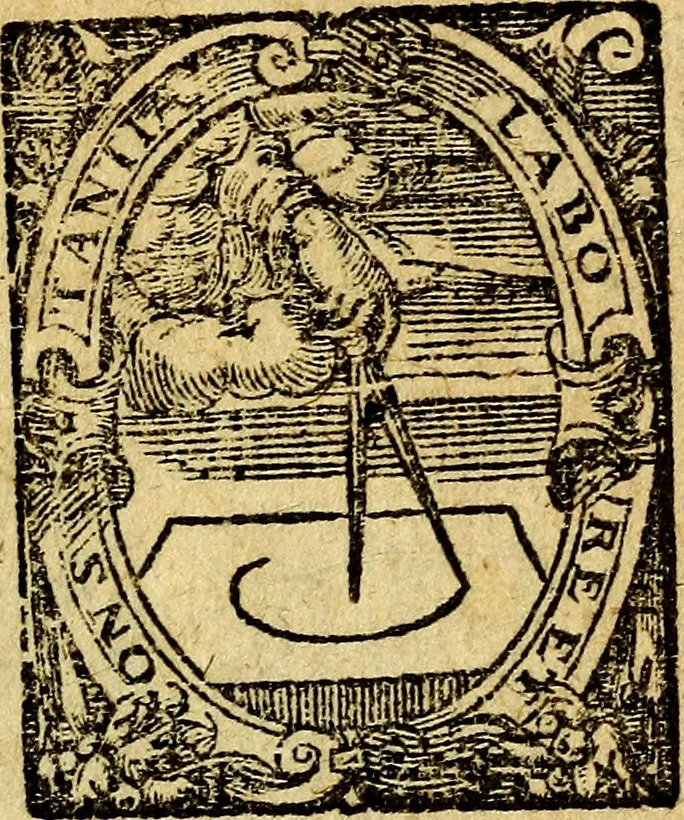 An illustration from Emblemata V.C. Andreae Alciati Mediolanensis iurisconsulti : cum facili & compendiosa explicatione, qua obscura illustrantur, dubiaq́ue omnia soluuntur,, 1622, leaf 400