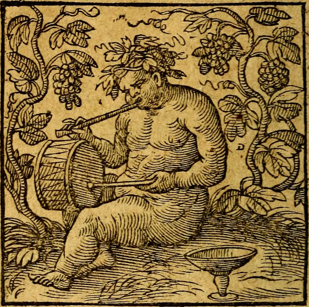 An illustration from Emblemata V.C. Andreae Alciati Mediolanensis iurisconsulti : cum facili & compendiosa explicatione, qua obscura illustrantur, dubiaq́ue omnia soluuntur,, 1622, leaf 45