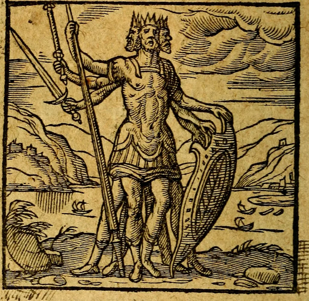 An illustration from Emblemata V.C. Andreae Alciati Mediolanensis iurisconsulti : cum facili & compendiosa explicatione, qua obscura illustrantur, dubiaq́ue omnia soluuntur,, 1622, leaf 61