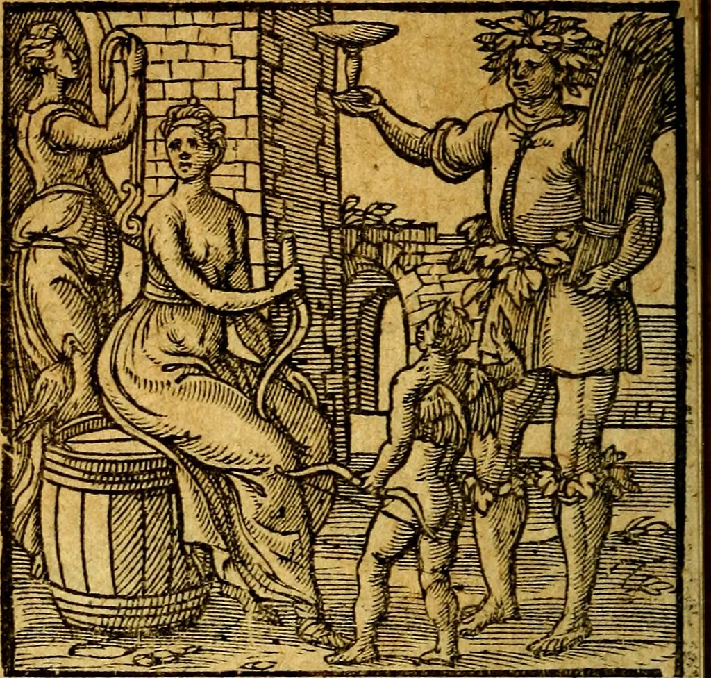 An illustration from Emblemata V.C. Andreae Alciati Mediolanensis iurisconsulti : cum facili & compendiosa explicatione, qua obscura illustrantur, dubiaq́ue omnia soluuntur,, 1622, leaf 65