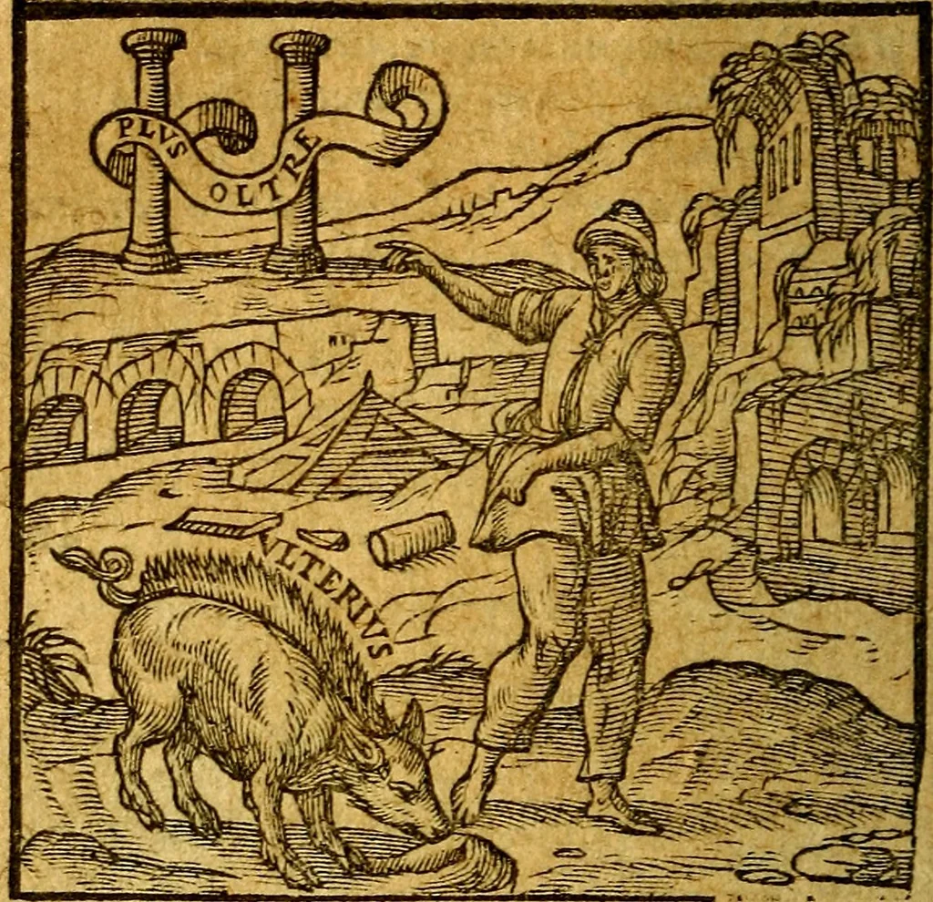 An illustration from Emblemata V.C. Andreae Alciati Mediolanensis iurisconsulti : cum facili & compendiosa explicatione, qua obscura illustrantur, dubiaq́ue omnia soluuntur,, 1622, leaf 67