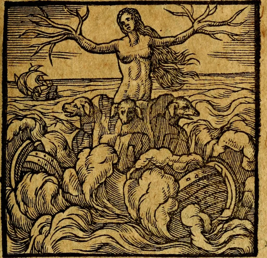 An illustration from Emblemata V.C. Andreae Alciati Mediolanensis iurisconsulti : cum facili & compendiosa explicatione, qua obscura illustrantur, dubiaq́ue omnia soluuntur,, 1622, leaf 90