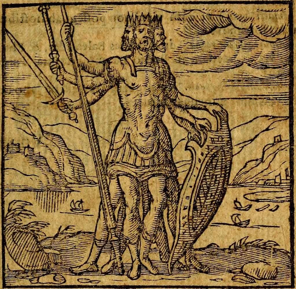 An illustration from Emblemata v. c. Andreae Alciati Mediolanensis iurisconsulti : cum facili & compe[n]diosa explicatione, qua obscura illustrantur, dubiáque omnia solvuntur, 1584, leaf 104