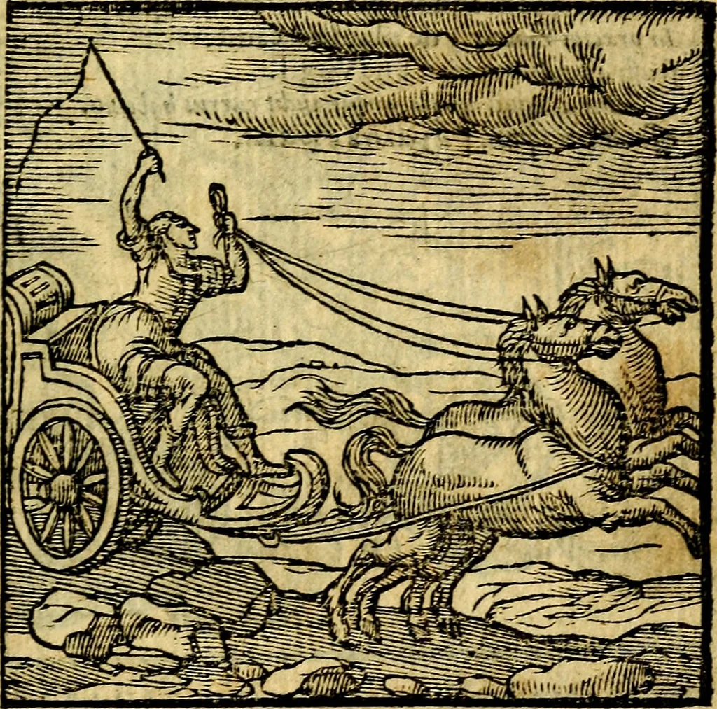 An illustration from Emblemata v. c. Andreae Alciati Mediolanensis iurisconsulti : cum facili & compe[n]diosa explicatione, qua obscura illustrantur, dubiáque omnia solvuntur, 1584, leaf 134