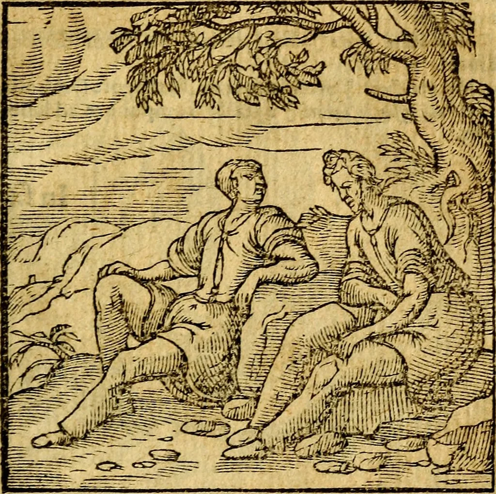 An illustration from Emblemata v. c. Andreae Alciati Mediolanensis iurisconsulti : cum facili & compe[n]diosa explicatione, qua obscura illustrantur, dubiáque omnia solvuntur, 1584, leaf 186