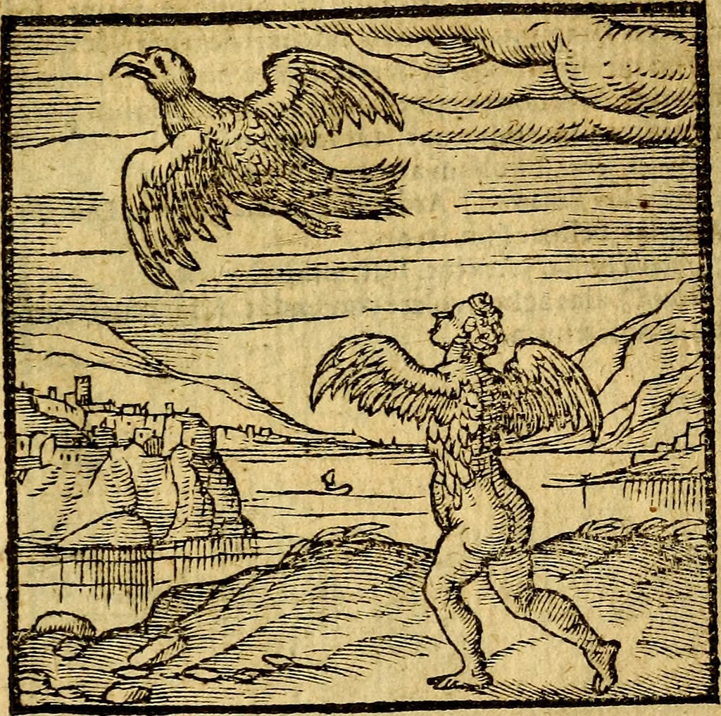 An illustration from Emblemata v. c. Andreae Alciati Mediolanensis iurisconsulti : cum facili & compe[n]diosa explicatione, qua obscura illustrantur, dubiáque omnia solvuntur, 1584, leaf 190