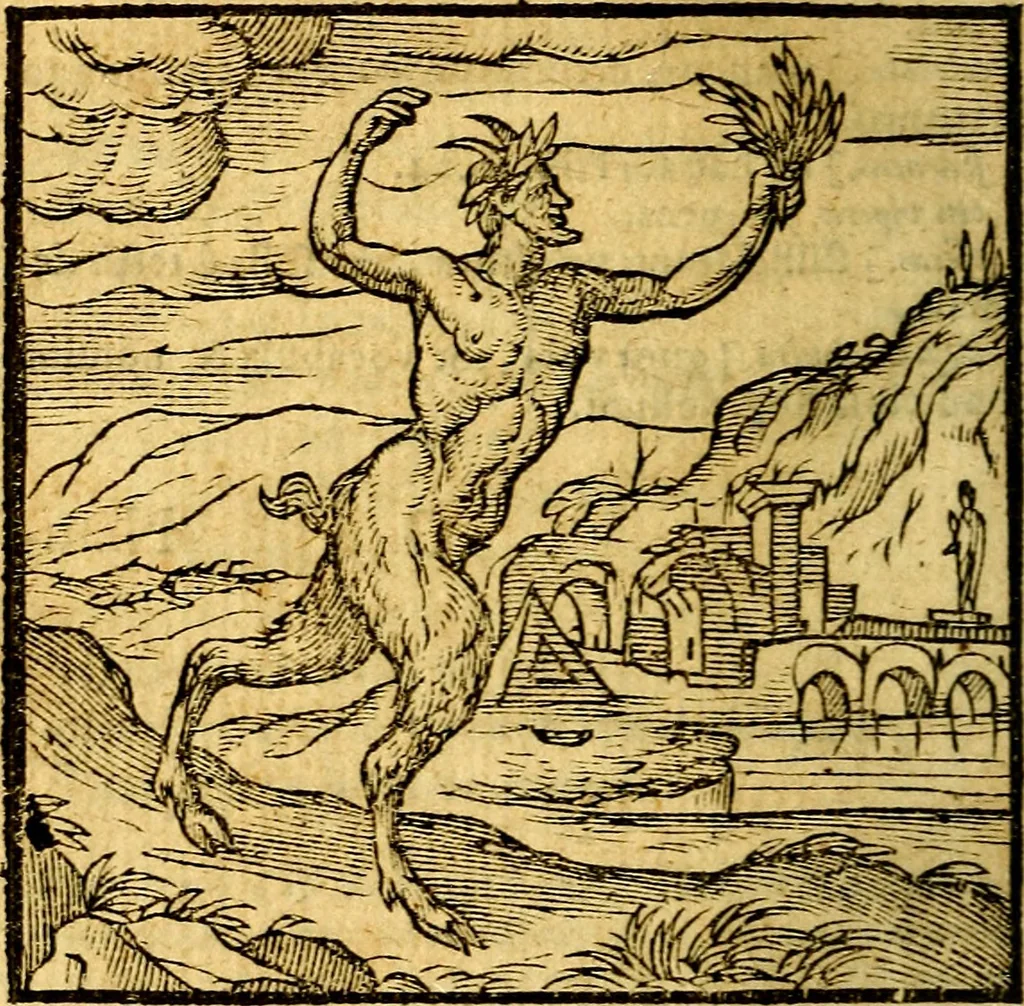An illustration from Emblemata v. c. Andreae Alciati Mediolanensis iurisconsulti : cum facili & compe[n]diosa explicatione, qua obscura illustrantur, dubiáque omnia solvuntur, 1584, leaf 219