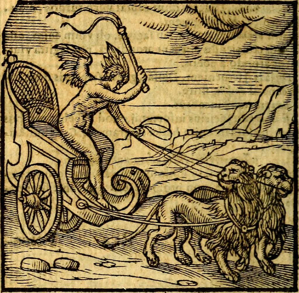 An illustration from Emblemata v. c. Andreae Alciati Mediolanensis iurisconsulti : cum facili & compe[n]diosa explicatione, qua obscura illustrantur, dubiáque omnia solvuntur, 1584, leaf 235