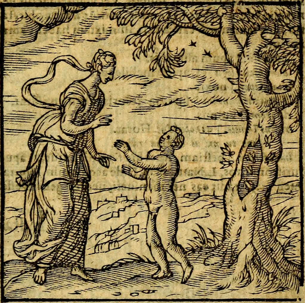 An illustration from Emblemata v. c. Andreae Alciati Mediolanensis iurisconsulti : cum facili & compe[n]diosa explicatione, qua obscura illustrantur, dubiáque omnia solvuntur, 1584, leaf 248