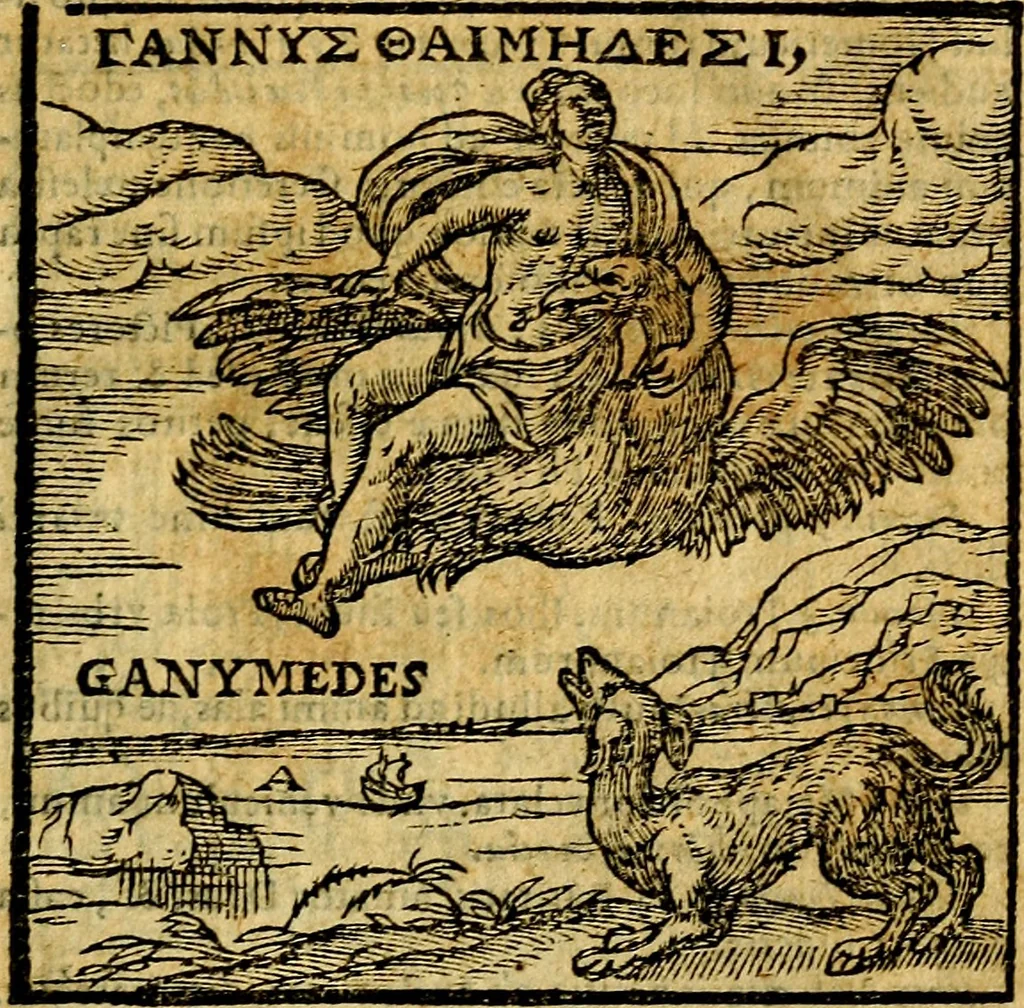 An illustration from Emblemata v. c. Andreae Alciati Mediolanensis iurisconsulti : cum facili & compe[n]diosa explicatione, qua obscura illustrantur, dubiáque omnia solvuntur, 1584, leaf 26