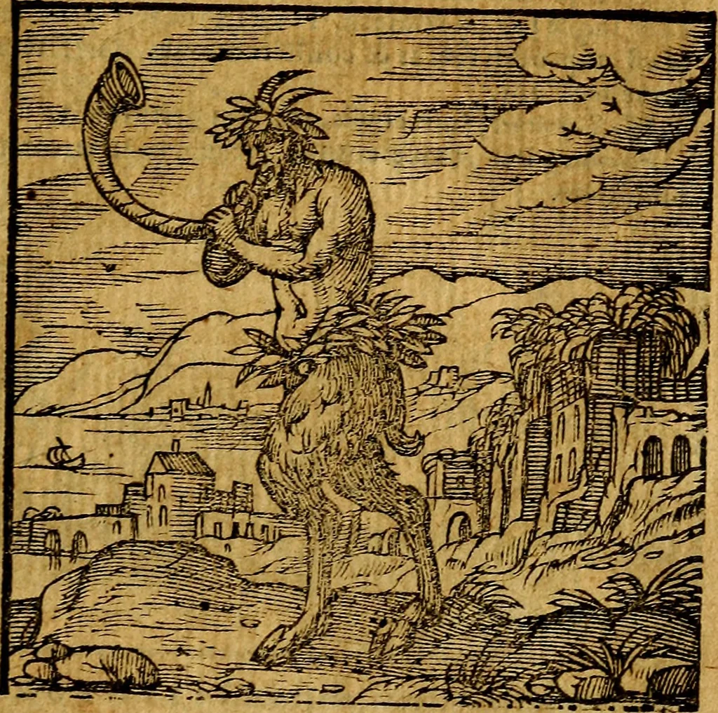 An illustration from Emblemata v. c. Andreae Alciati Mediolanensis iurisconsulti : cum facili & compe[n]diosa explicatione, qua obscura illustrantur, dubiáque omnia solvuntur, 1584, leaf 272