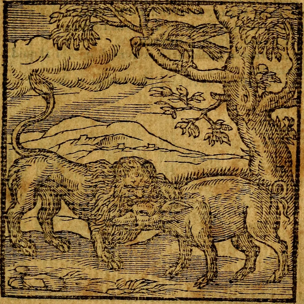 An illustration from Emblemata v. c. Andreae Alciati Mediolanensis iurisconsulti : cum facili & compe[n]diosa explicatione, qua obscura illustrantur, dubiáque omnia solvuntur, 1584, leaf 278