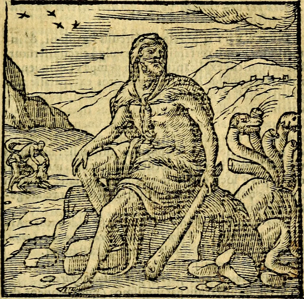 An illustration from Emblemata v. c. Andreae Alciati Mediolanensis iurisconsulti : cum facili & compe[n]diosa explicatione, qua obscura illustrantur, dubiáque omnia solvuntur, 1584, leaf 302