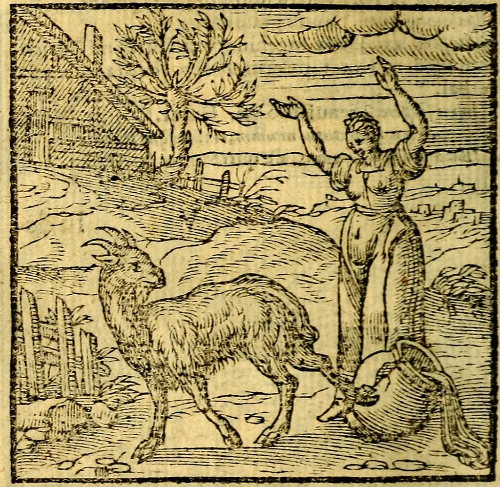 An illustration from Emblemata v. c. Andreae Alciati Mediolanensis iurisconsulti : cum facili & compe[n]diosa explicatione, qua obscura illustrantur, dubiáque omnia solvuntur, 1584, leaf 309