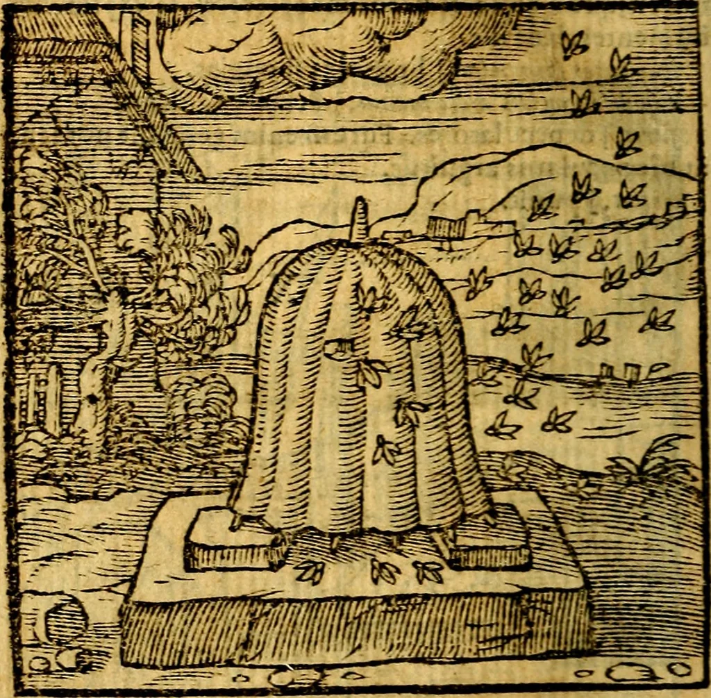 An illustration from Emblemata v. c. Andreae Alciati Mediolanensis iurisconsulti : cum facili & compe[n]diosa explicatione, qua obscura illustrantur, dubiáque omnia solvuntur, 1584, leaf 325