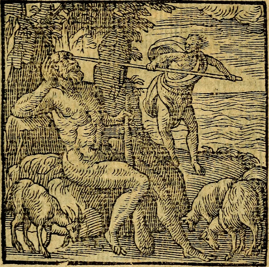 An illustration from Emblemata v. c. Andreae Alciati Mediolanensis iurisconsulti : cum facili & compe[n]diosa explicatione, qua obscura illustrantur, dubiáque omnia solvuntur, 1584, leaf 370