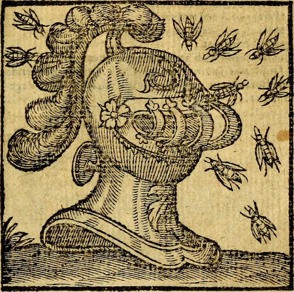 An illustration from Emblemata v. c. Andreae Alciati Mediolanensis iurisconsulti : cum facili & compe[n]diosa explicatione, qua obscura illustrantur, dubiáque omnia solvuntur, 1584, leaf 382