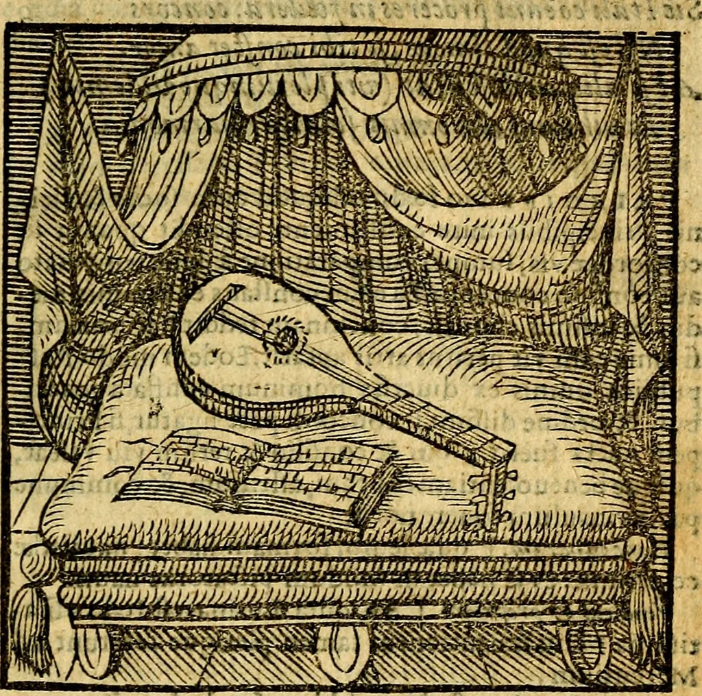 An illustration from Emblemata v. c. Andreae Alciati Mediolanensis iurisconsulti : cum facili & compe[n]diosa explicatione, qua obscura illustrantur, dubiáque omnia solvuntur, 1584, leaf 40