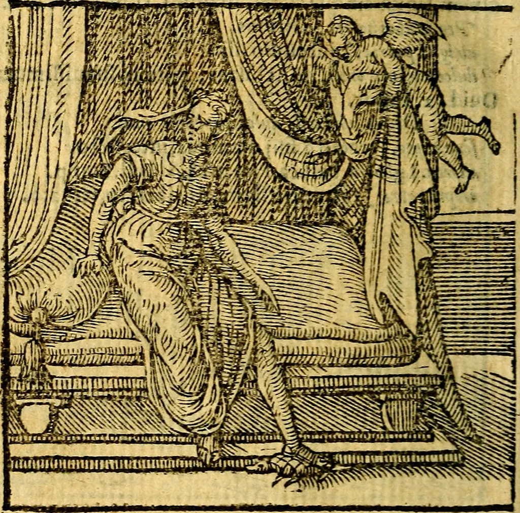 An illustration from Emblemata v. c. Andreae Alciati Mediolanensis iurisconsulti : cum facili & compe[n]diosa explicatione, qua obscura illustrantur, dubiáque omnia solvuntur, 1584, leaf 421