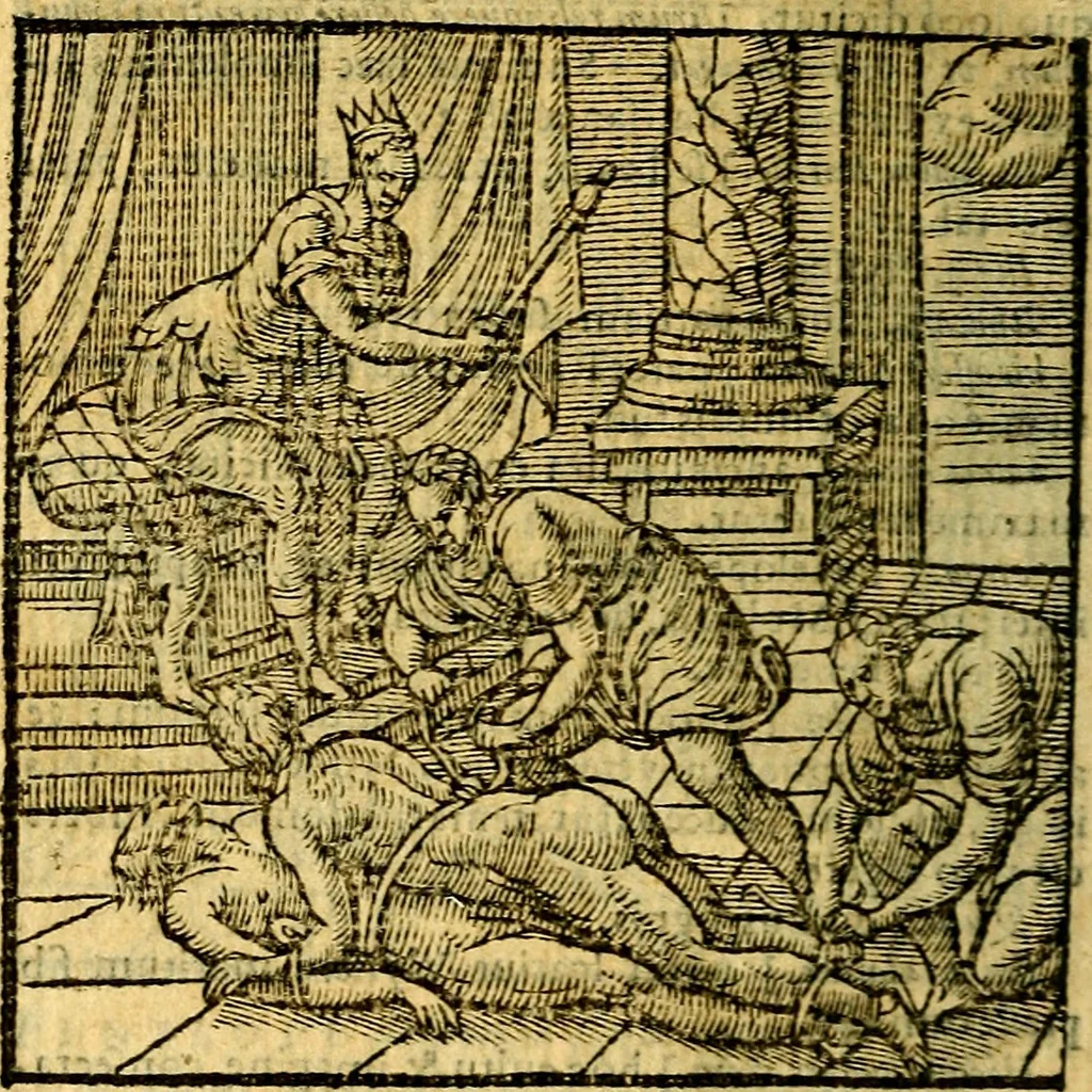 An illustration from Emblemata v. c. Andreae Alciati Mediolanensis iurisconsulti : cum facili & compe[n]diosa explicatione, qua obscura illustrantur, dubiáque omnia solvuntur, 1584, leaf 425