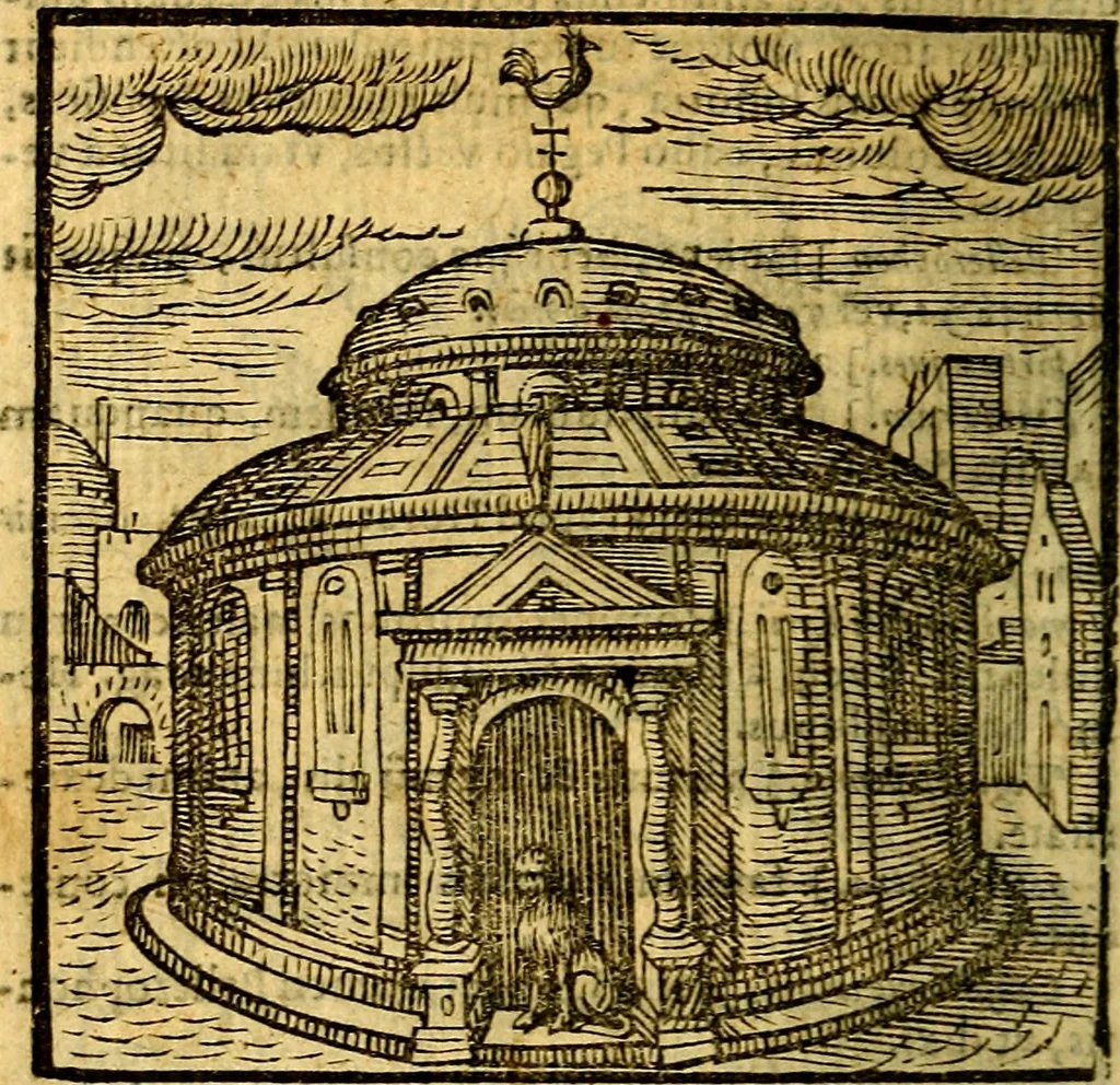 An illustration from Emblemata v. c. Andreae Alciati Mediolanensis iurisconsulti : cum facili & compe[n]diosa explicatione, qua obscura illustrantur, dubiáque omnia solvuntur, 1584, leaf 51