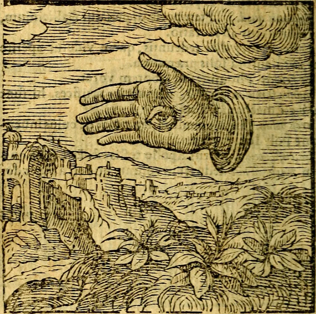 An illustration from Emblemata v. c. Andreae Alciati Mediolanensis iurisconsulti : cum facili & compe[n]diosa explicatione, qua obscura illustrantur, dubiáque omnia solvuntur, 1584, leaf 53
