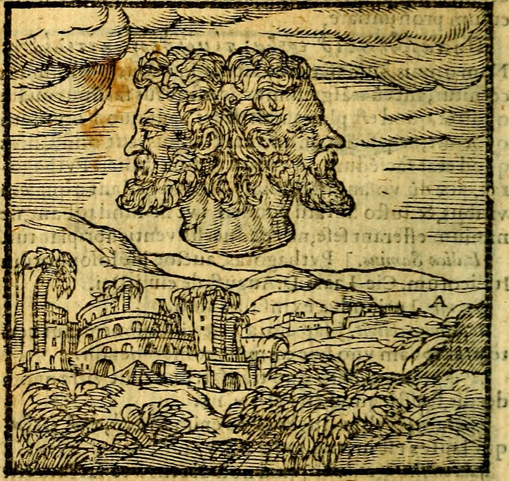 An illustration from Emblemata v. c. Andreae Alciati Mediolanensis iurisconsulti : cum facili & compe[n]diosa explicatione, qua obscura illustrantur, dubiáque omnia solvuntur, 1584, leaf 57